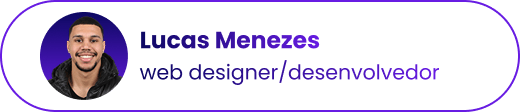 Imagem de perfil do web designer lucas menezes para seção sobre mim