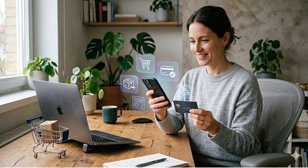 Imagem representando a criação de e-commerces/loja virtual como web designer/desenvolvedor