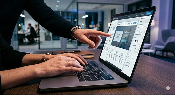Imagem representando a criação de sites institucionais como web designer