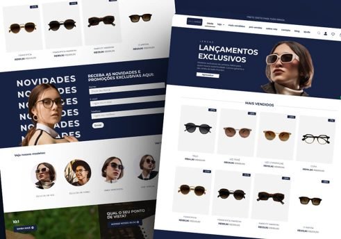 projeto_lemenz projeto de e-commerce para loja online de óculos e armações criado com woocomerce